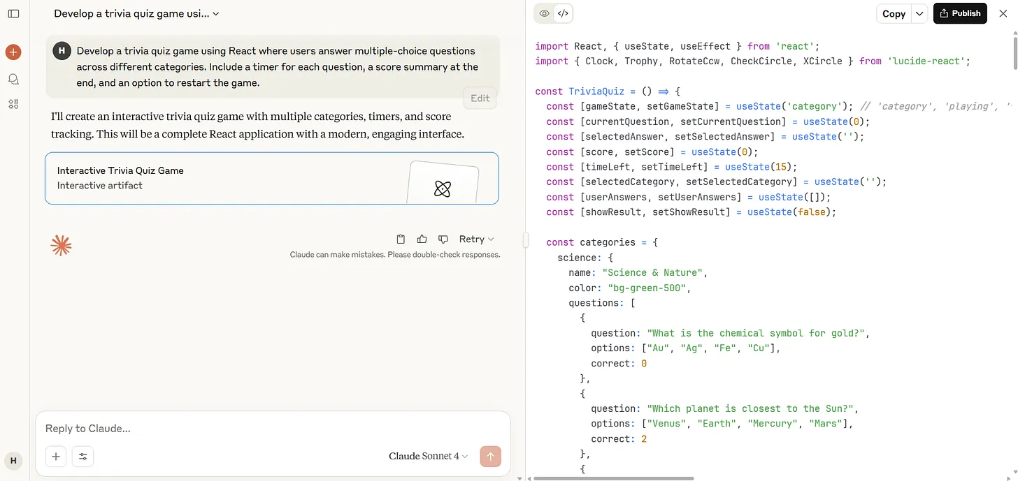App Built with Claude