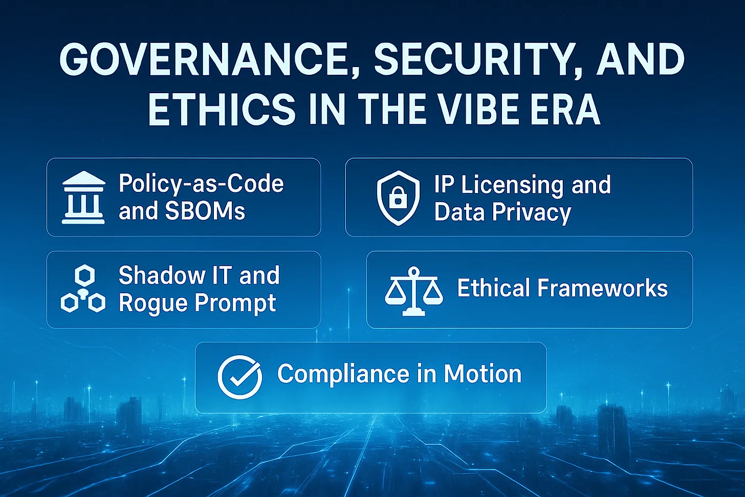 Governance, Security, and Ethics in the Vibe Era