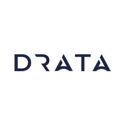 Drata Logo Wordmark Blue